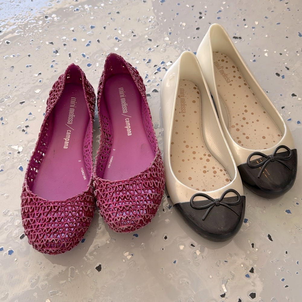Mini Melissa Big girls Flats bundle